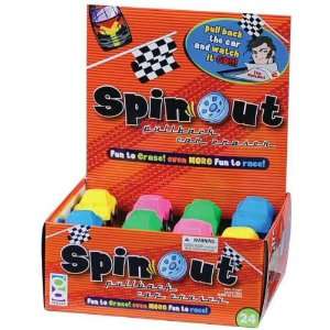  Spin Out Pullback Car Eraser Case Pack 72 