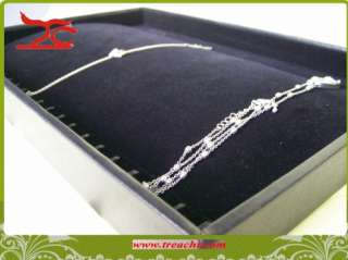 14 inch large Jewelry display necklace tray in black  