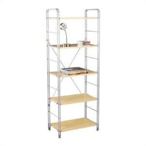 Adesso Lighting WK2303 22 Joy FiveShelf Unit Etagere, Steel