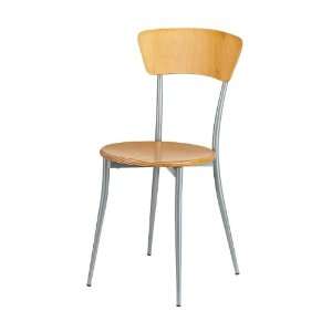  Adesso Café Dining Chair   Natural Wood Finish