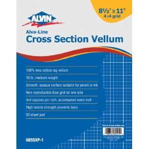    Alvin & Co. 6855XP 8 GRID VEL 11x17 10x10 50shtpad