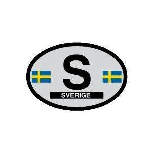  Sweden oval decal   Sweden Country of Origin Sticker Automotive
