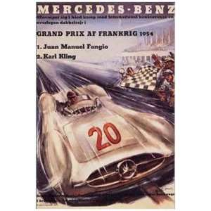  Anonymous Mercedes Benz, French Grand Prix, 1954 13 5/8 x 