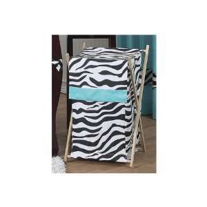  Zebra Turquoise Hamper