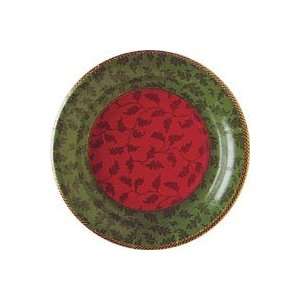 Foliole Red Green 8 inch Paper Christmas Party Plates 