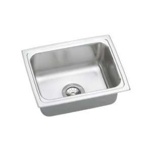   Rim Single Bowl 18 Gauge Stainless Steel Sink With Quick Clip Mounting