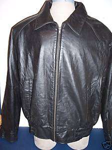 NWT $199 MENS BLACK LAMBSKIN LEATHER HIPSTER JACKET M  