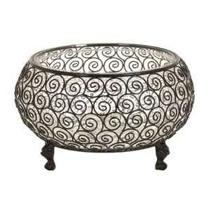  Beautiful Metal and Glass Decorative Bowl