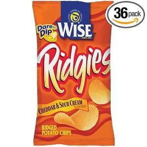 Wise Cheddar and Sour Cream Potato Chips, 1.25 Oz Bags (Pack of 36)