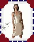 Gorgeous TORY BURCH 750 Gold SEQUINED KYLIE DRESS 2  