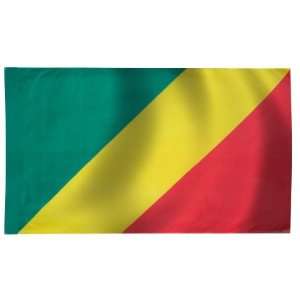  Congo Republic Flag 4X6 Foot Nylon PH Patio, Lawn 