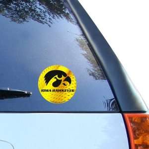  Iowa Hawkeyes 4.5 Team Logo Round Vinyl Decal Automotive