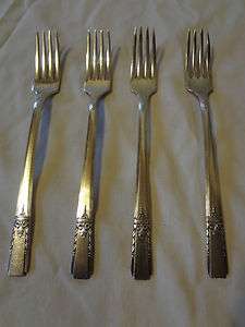   /Oneida Community Lady Drake Silverplate Flatware Dinner Fork Set