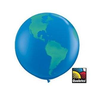  (12) Globe Earth 11 Latex Balloons World Design Baby