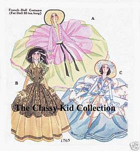 Pattern Pack 30 French Boudoir Doll Clothing Patterns  