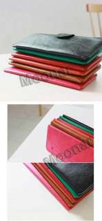 Korean Style Women PU Leather Lady Wallet Coins card Purse Bag  