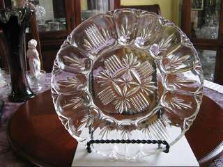 DEVILED EGG PLATE Georgetown Clear Federal Glass Co.  