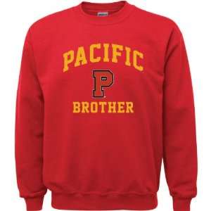  Pacific Boxers Red Youth Brother Arch Crewneck Sweatshirt 