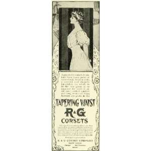  1905 Ad R G Tapering Waist Womens Fashion Corsets Peacock 