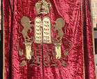 Great 1930s Jewish Torah Scroll Cover Mantle 96x68 inches (Hand Made)