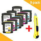   Cartridges for HP 88 XL OfficeJet Pro K550 K8600 L7500 Printer+cutter