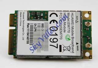   NEW Unlocked Huawei 3G EM770 WCDMA HSUPA WWAN Wireless Mini PCI E Card