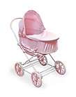   Rosebud 3 In 1 Doll Pram Carrier And Stroller Pink Strollers Toy
