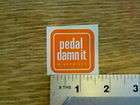 Niner Bikes Orange Smal Pedal damn it Sticker Decal