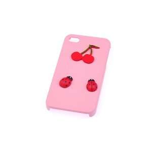  Pink Cute Lovely Cherry Design Shell Case Cover For Apple 
