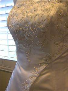 NWT JASMINE wedding dress bridal gown WHITE size 8  