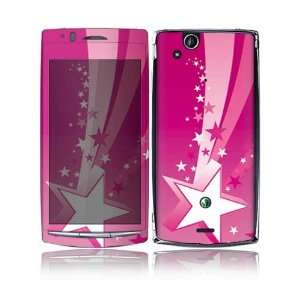  Sony Ericsson Xperia Arc and Arc S Decal Skin   Pink Stars 