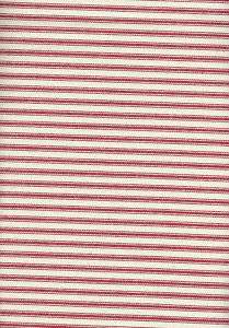 Red Dyed Striped Ticking (171520)   BTY  James Thompson  