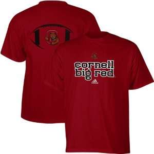  adidas Cornell Big Red Backfield T Shirt   Red Sports 
