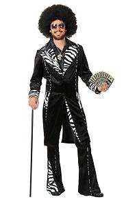 zebra PIMP jacket pants adult mens halloween costume M  