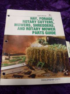 John Deere Hay/Forage/Rotary Cutter etc Part Manual  
