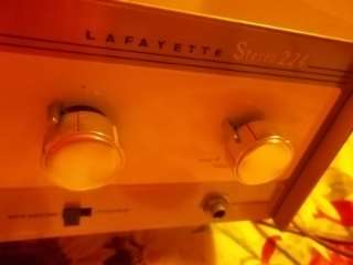 Lafayette Stereo 224 Vintage Tube Amplifier Pre Amp GOLD COLOR  