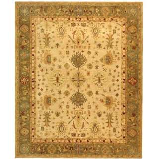 Hand tufted Ivory Wool Carpet Area Rug 9 x 12  