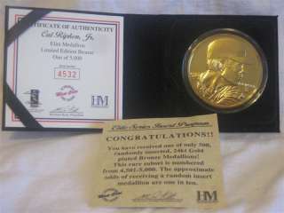 Highland Mint Cal Ripken Jr 24K Plated Bronze Mint Coin  