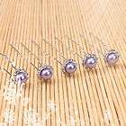 20pcs Wedding Bridal Prom Jewelry Orange Pearl Hair Accessories Pins 
