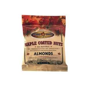 Dennis Farms Almonds, Maple Coated 4 OZ (Pack of 8)  