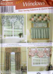 Home Decor Easy Curtain pattern Valance Quick Panels  