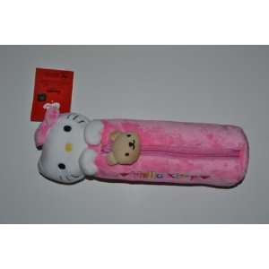  Pink Hello Kitty Plush Pencil Holder Case Bag Office 