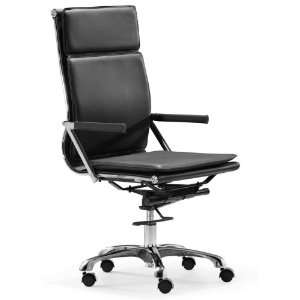  Zuo Lider Plus High Back Office Chair, Black