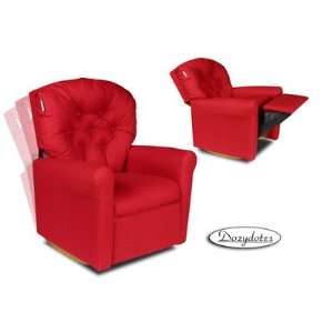    Classic Rocket Red Fabric Rocker Kids Recliner Furniture & Decor