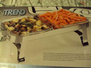 QT Stainless 2 Section Buffet Dish by Kitchen Trend  