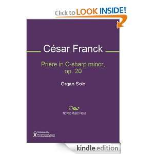 Priere in C sharp minor, op. 20 Sheet Music Cesar Franck  