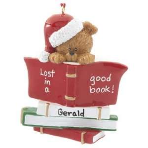 Personalized Book Club Christmas Ornament 