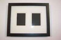 Black Solid Wood Gallery Picture Frames 2 opening 5x7  