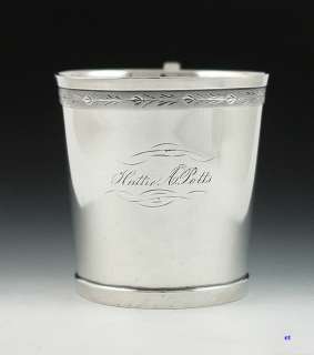 NICE QUALITY 19th CENTURY AMERICAN COIN SILVER CUP  