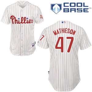  Scott Mathieson Philadelphia Phillies Authentic Home Cool Base 